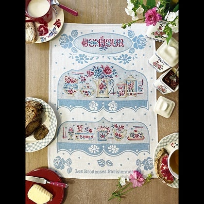 Tea Towel «Bonjour» - Aida