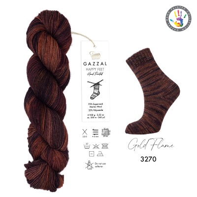 Happy Feet - Gold Flame - 3270