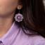 Circle Earrings - Violet Ornament