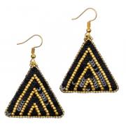Triangle Earrings - Gold ornament