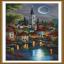 Moonlight cityscape