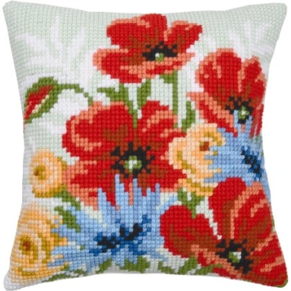 Cushion - Poppy bouquet 2
