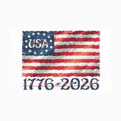 Vintage American Flag 1776-2026