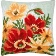 Cushion - Poppy bouquet