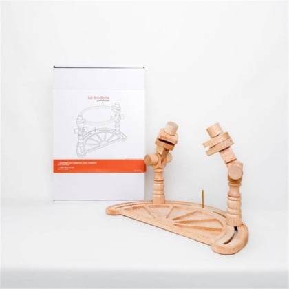 Horizontal Table Stand with Shelf and Organizer