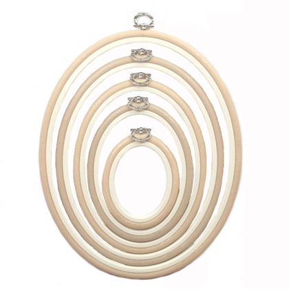 Frame Oval 22 cm x 27 cm - Sand