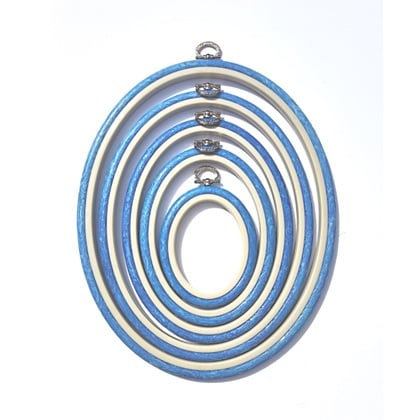 Oval Frame 8.5 cm x 10.5cm - Blue