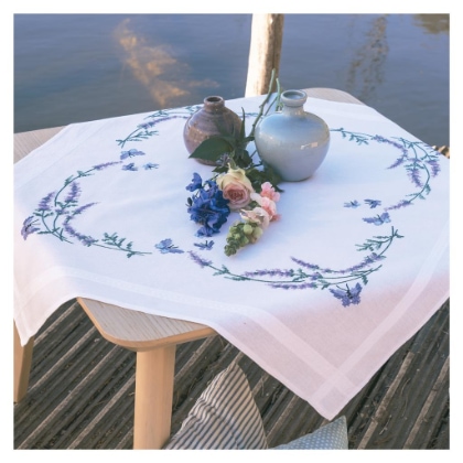 Tablecloth - Lavender and butterflies
