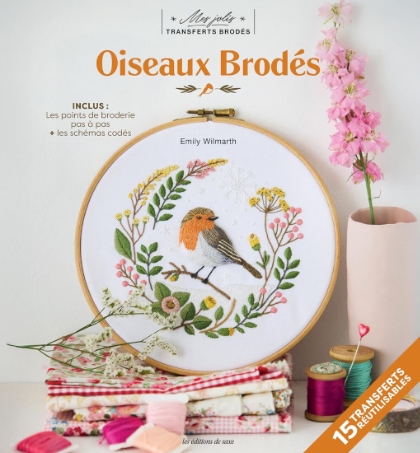 Oiseaux brodés - Mes jolis transferts brodés