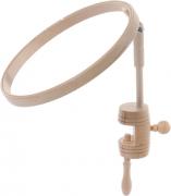 Wood Hoop with Table clamp 10"