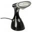 Vertical steamer with fabric brush