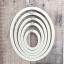 Oval Frame 18 cm x 23 cm - White