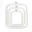 Square Frame 12.5 cm x 14.5 cm - White