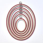 Oval Frame 22 cm x 27 cm - Red