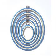 Oval Frame 22 cm x 27 cm - Blue
