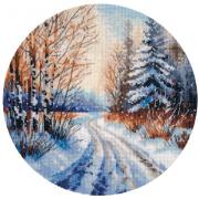 Snow-covered road