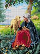Shepherdess and Sheep (Georges Francois Paul Laugee)