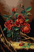 Vase of Red Roses (Martin Johnson Heade)