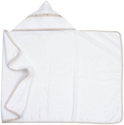Triangle Blue Bathrobe - Little Hearts - Dove-grey