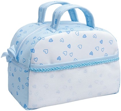 Vanity case - Little Hearts - Blue sky