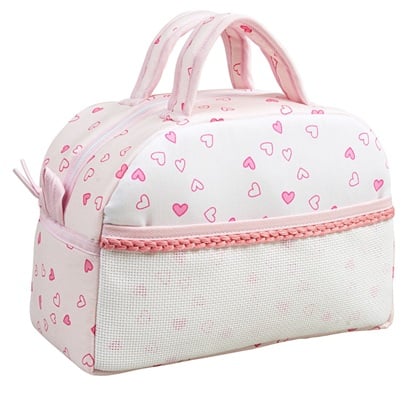 Vanity case - Little Hearts - Pink