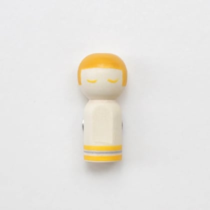 Kokeshi Needle Minder - Yellow