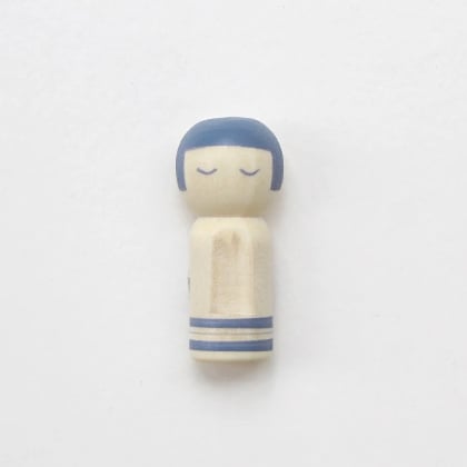 Kokeshi Needle Minder - Blue