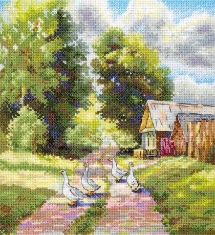 On a country road