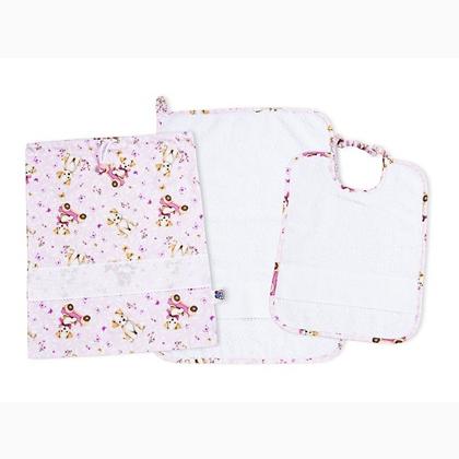 Little dogs Day Care Set - Pink - White