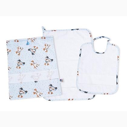 Little dogs Day Care Set - Sky blue - White