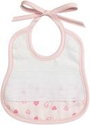 Baby Bib - Little Hearts - Pink