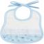 Baby Bib - Little Hearts - Sky blue