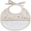 Round Bib - Little Hearts - Dove-grey