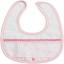 Terrycloth Baby Bib - Little hearts - Pink