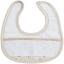 Terrycloth Baby Bib - Little hearts - Dove-grey