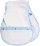 Shoulder Burping cloth - Little hearts - Blue sky