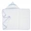 Triangle Blue Bathrobe - Little Hearts - Blue sky