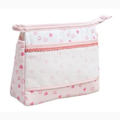 Pouch - Little Hearts - Pink