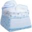 Toiletry pouch basket - Little Hearts - Blue sky