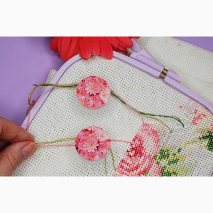 Big Magnetic Thread Parking Bobbins - Light Pink