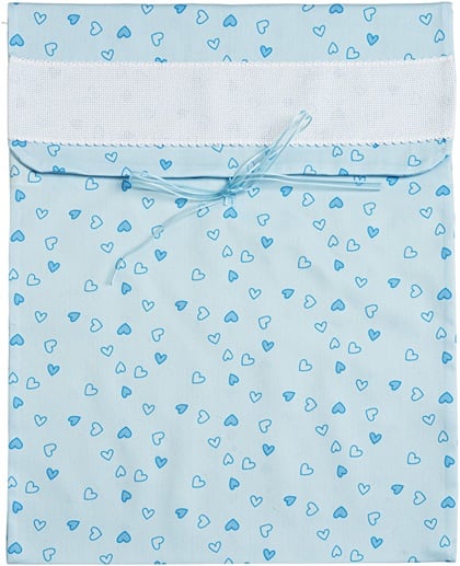 Layette organizer bag - Little Hearts - Blue sky