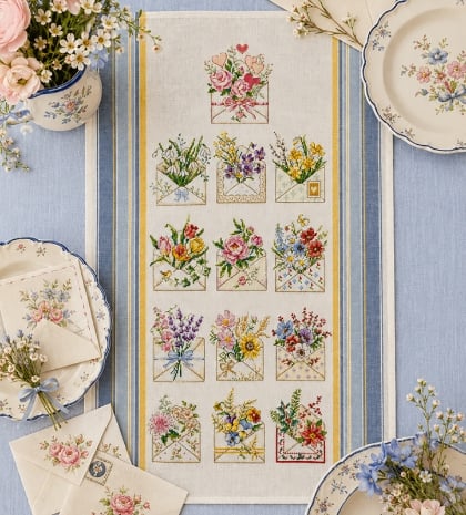Year Calendar - Linen