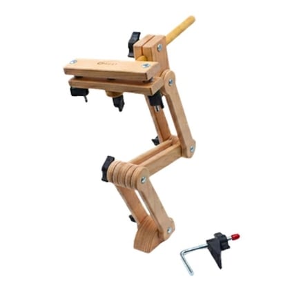 Adjustable Tabletop Stand with Wooden Head