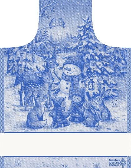 Apron Armonia Lurex - Blue