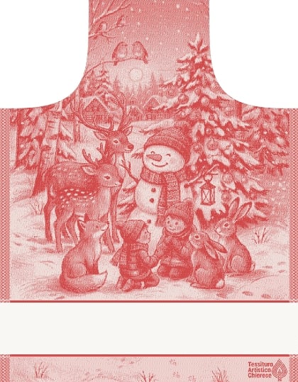 Apron Armonia Lurex - Red