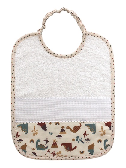 Terrycloth Bib - Dinosaurs