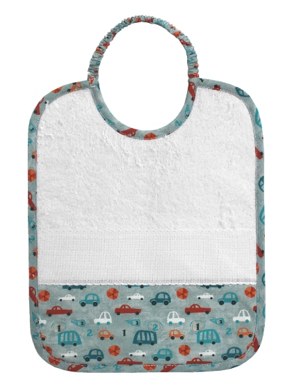 Terrycloth Bib - Toy cars
