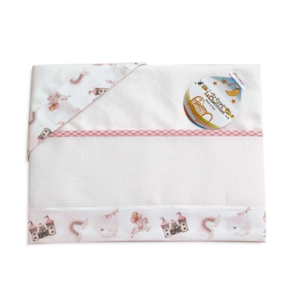 Set for Crib- Favole - Pink (3pcs)