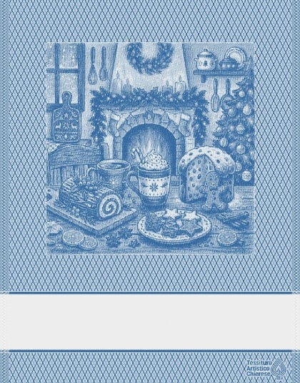 Kitchen towel - Focolare - Blue