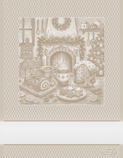 Kitchen towel - Focolare - Ecru
